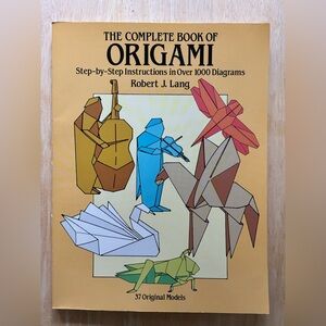 The Complete Book of Origami by Robert J Lang 1988 Paperback